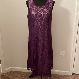 Purple lacy dress